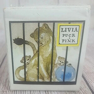 Villeroy & Boch Le Cirque Ceramic Moneybox Piggy Bank 3" Cube Key New Old Stock